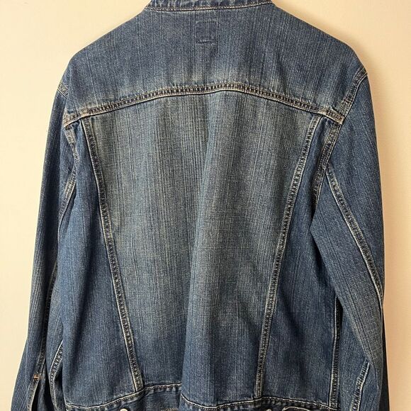 Icon Gap Denim Distressed Jacket With Washwell size L - Picture 7 of 8